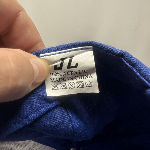 Choppers Flames Blue Hat Cap Biker Motorcycle Adjustable Strap Logo Embroidered - Picture 7 of 7